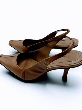 Westies Taupe/Brown Slingback Drees Heels